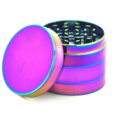 Rainbow Herb Grinders 4 Parts Zinc Alloy Pollen Grinder Colorful Metal Grinder